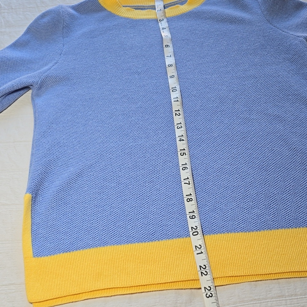 Burgess The" Bea "Seed Stitch Sweater | Blueberry Sunbeam - Size M - Picture 10 of 14